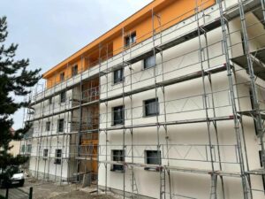 Ravalement de façade d'un immeuble à Mulhouse