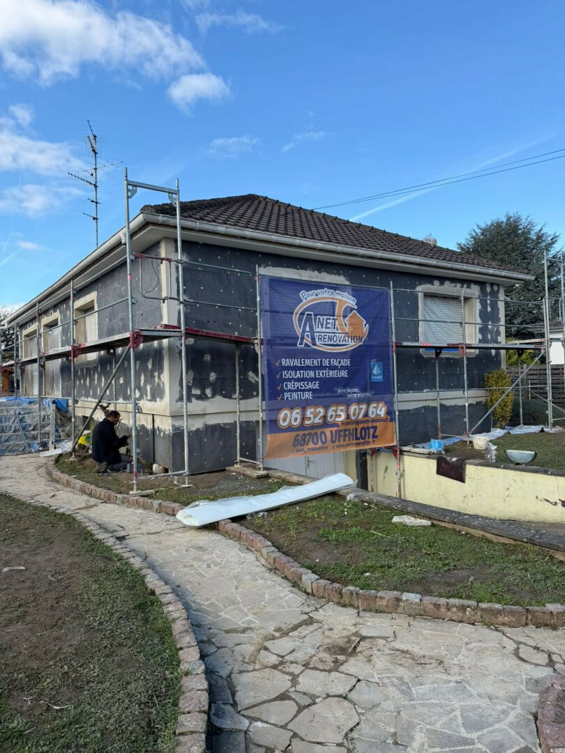 Chantier d'isolation extérieur à Kingersheim