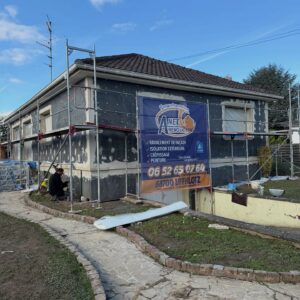 chantier d'isolation exterieur
